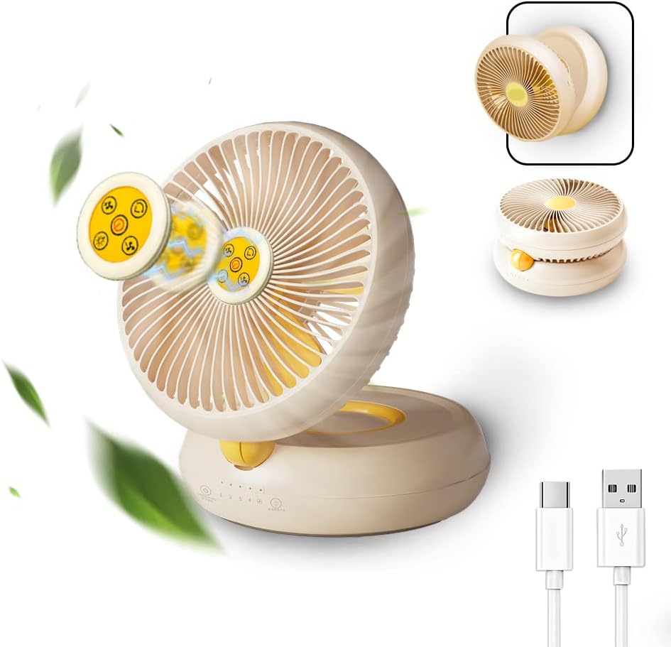 Wall-Mounted Fan with Night Light 2