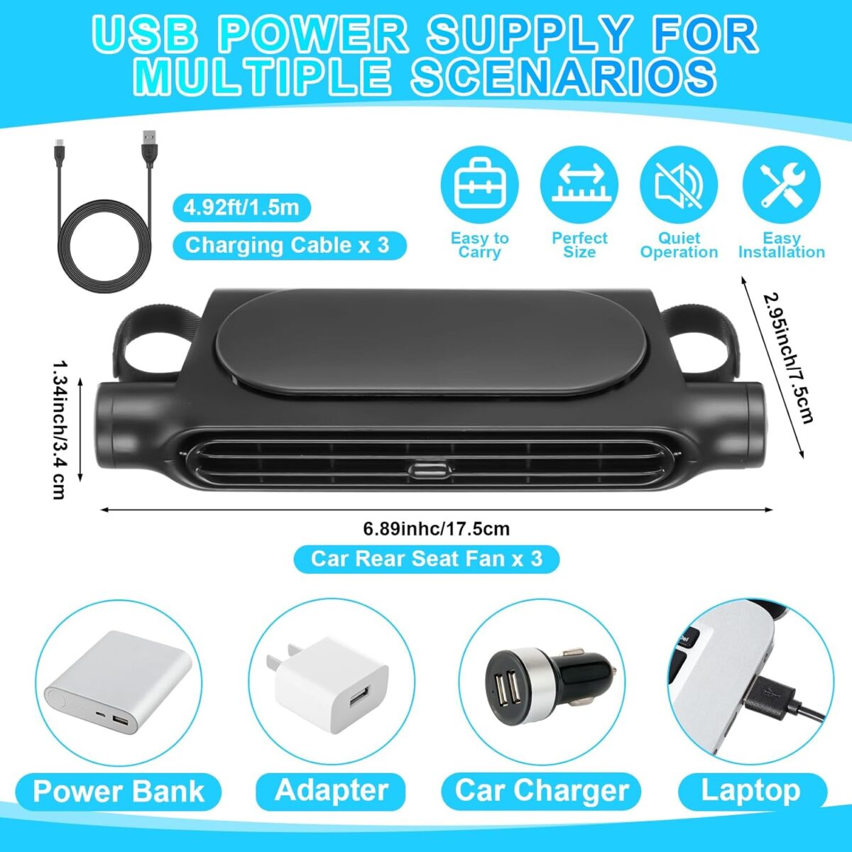 Car Seat Cooling Fan 2