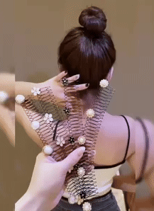 Star Rhinestone Broken Hair Comb 2