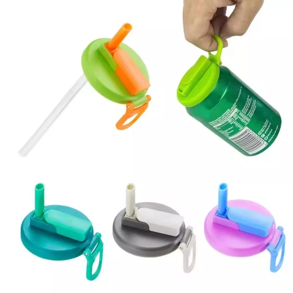 Soda Can Lids with straw 3