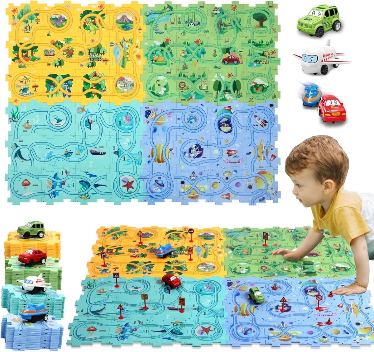 PuzzleRacer – Kids Car Track Set 3