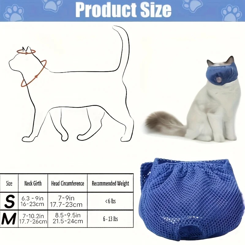 Calming Grooming Muzzle for Cats 5