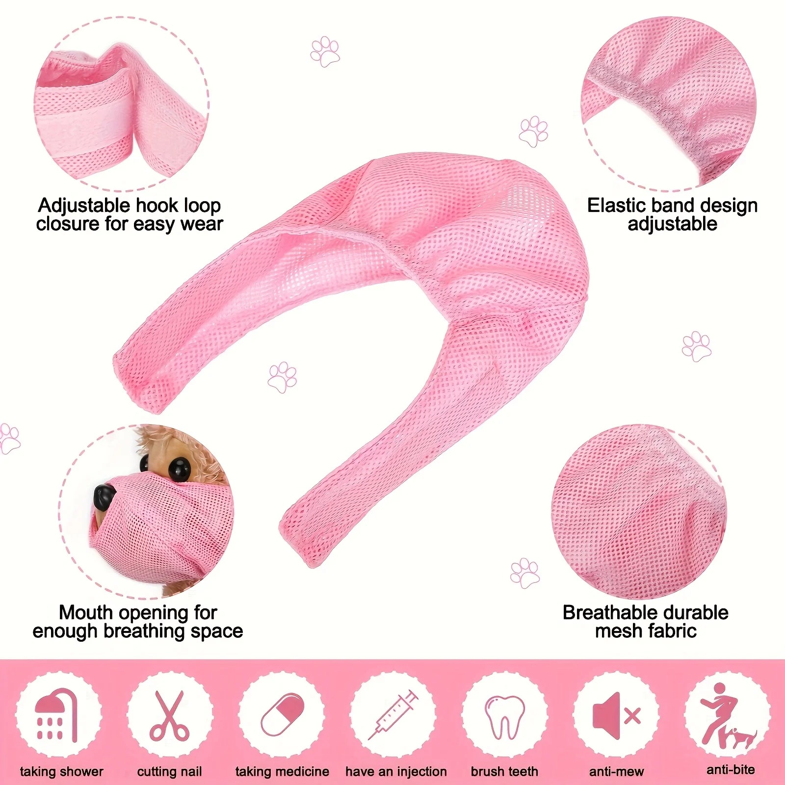 Calming Grooming Muzzle for Cats 7