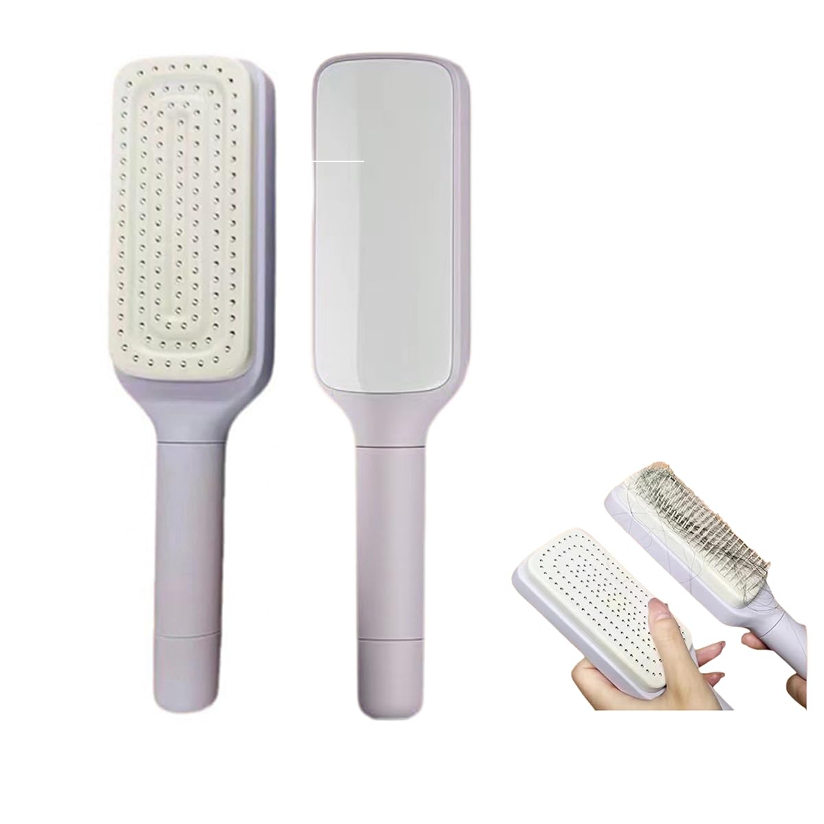 Self Cleaning Hair Brushes 2
