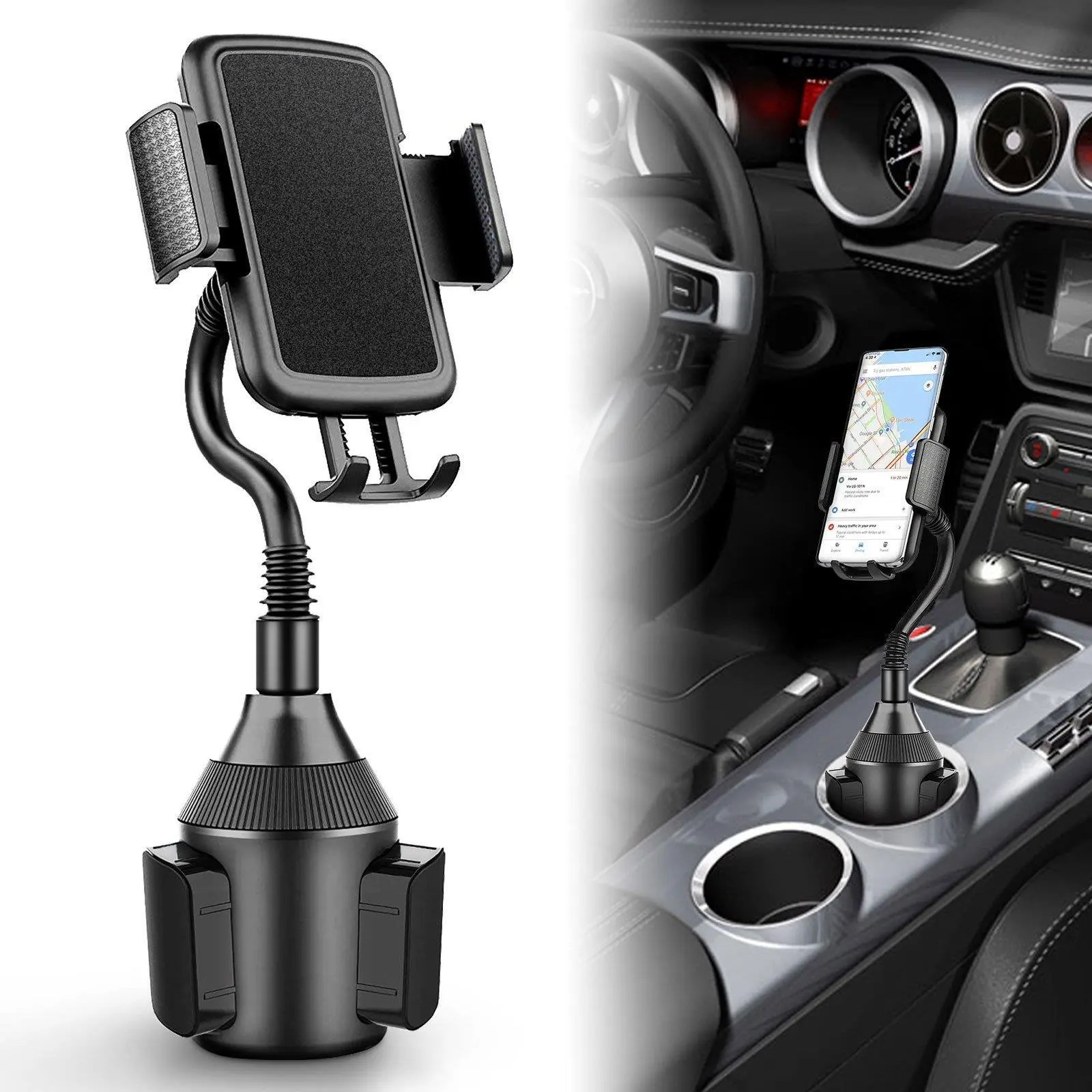 Car Cup Holder and Phone Mount 2