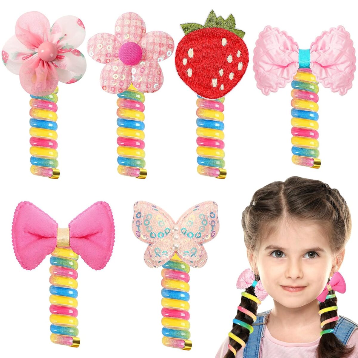 Butterfly Telephone Wire Hair Bands 2