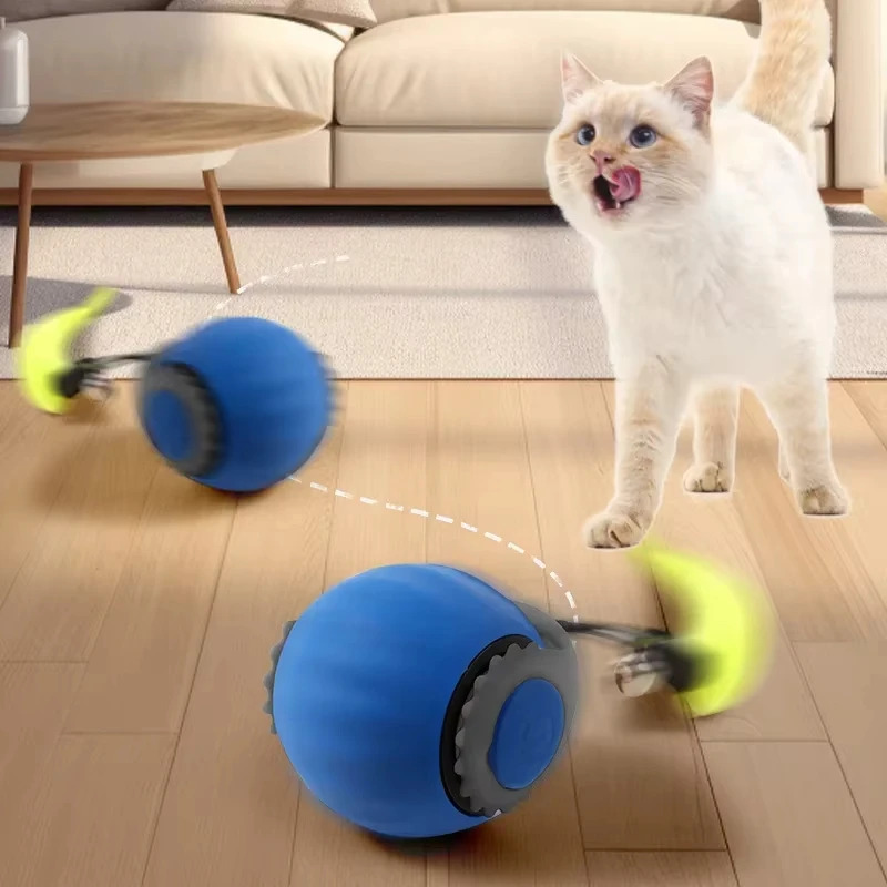 Cat Interactive Electric Rolling Ball with Teasing Tail 3