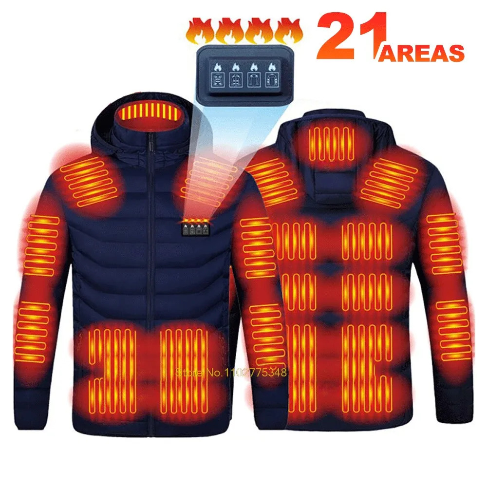 Windproof USB Charging Heated Smart Jacket 4