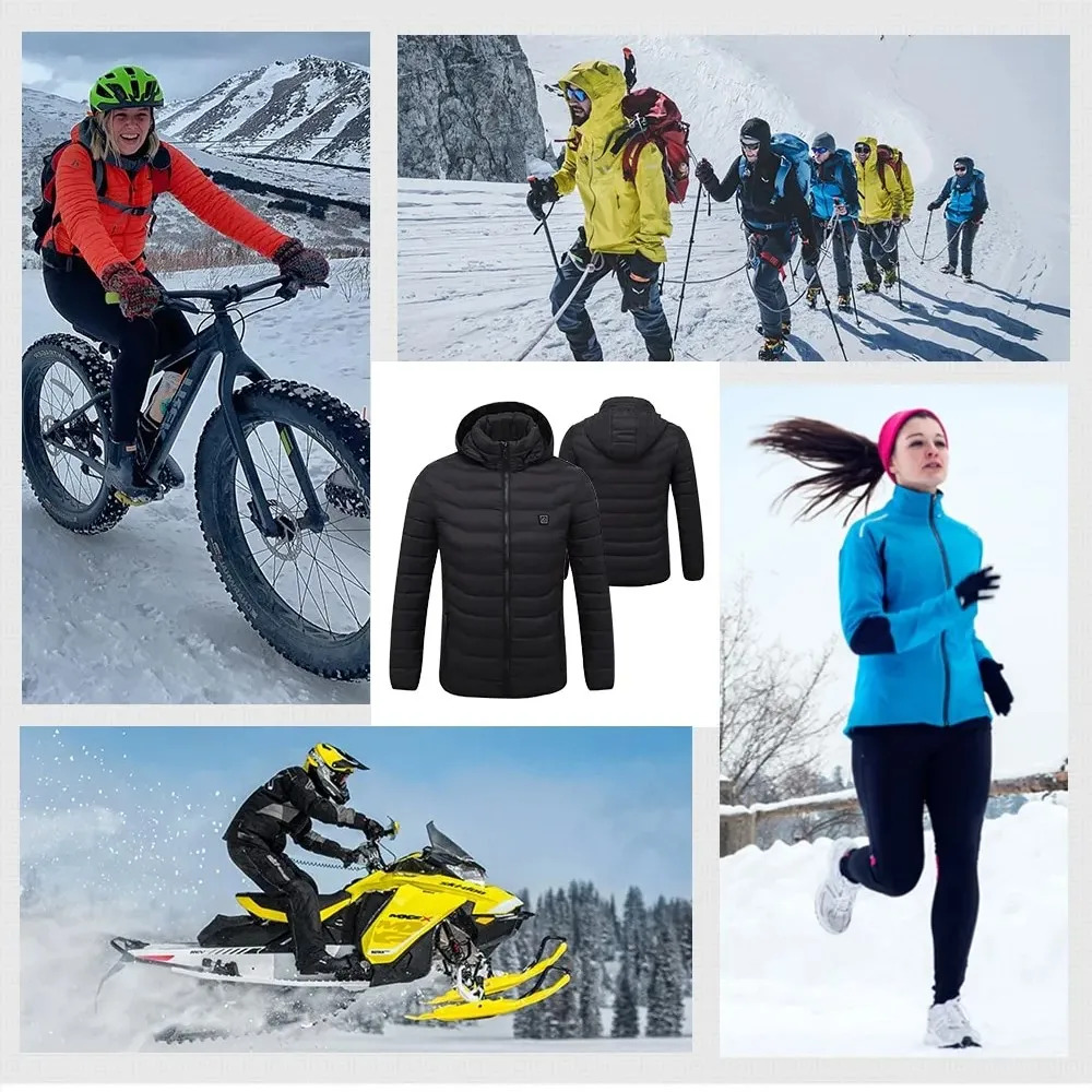 Windproof USB Charging Heated Smart Jacket 5