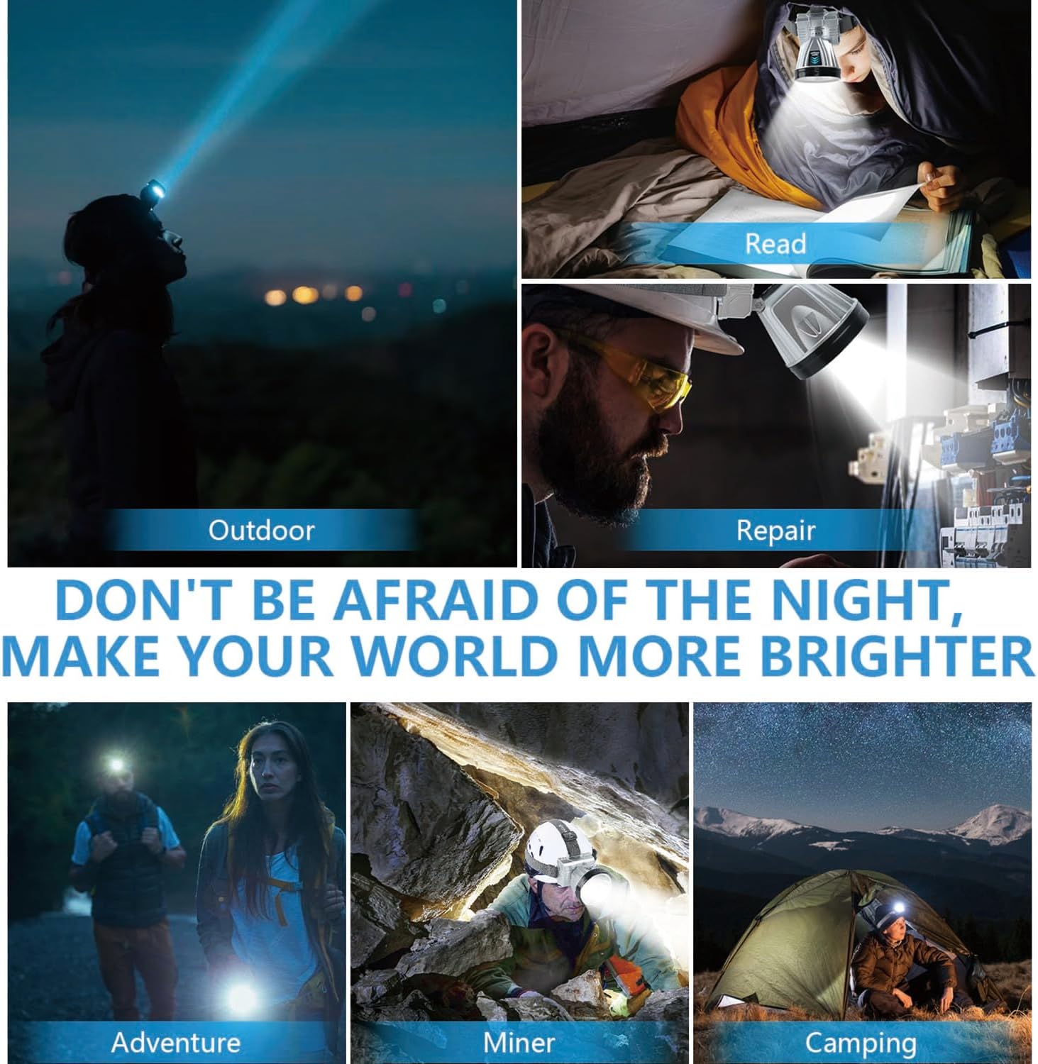 High Power Super Bright 90000 Lumen Rechargeable Headlamp 2