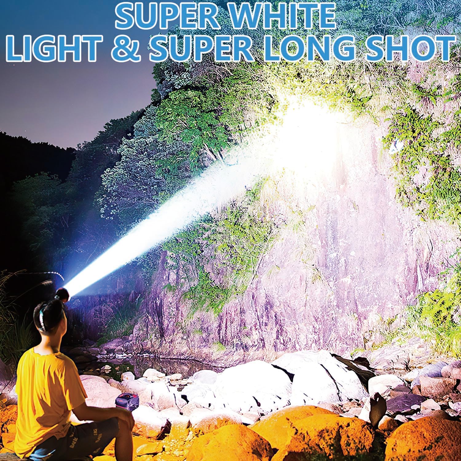 High Power Super Bright 90000 Lumen Rechargeable Headlamp 4