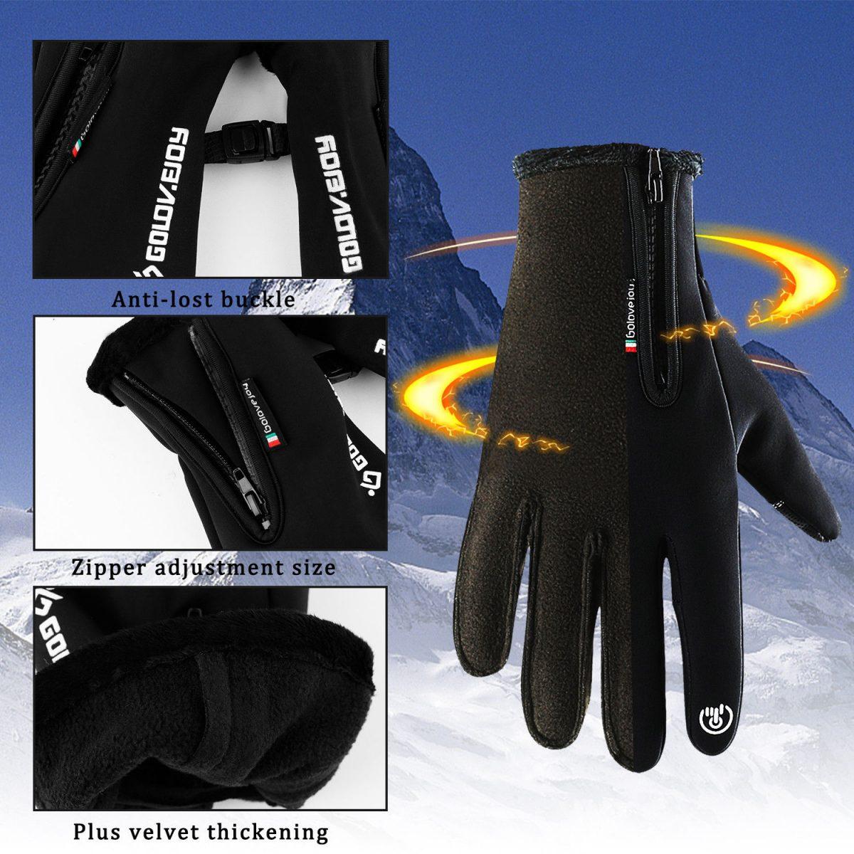 Unisex Winter Warm Waterproof Touch Screen Gloves 3
