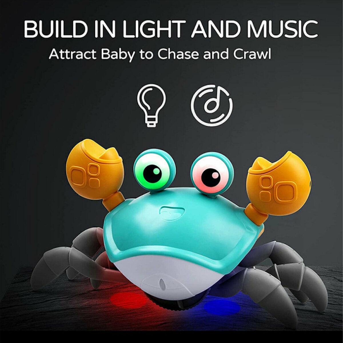Sensing Crawling Crab Baby Toys 2