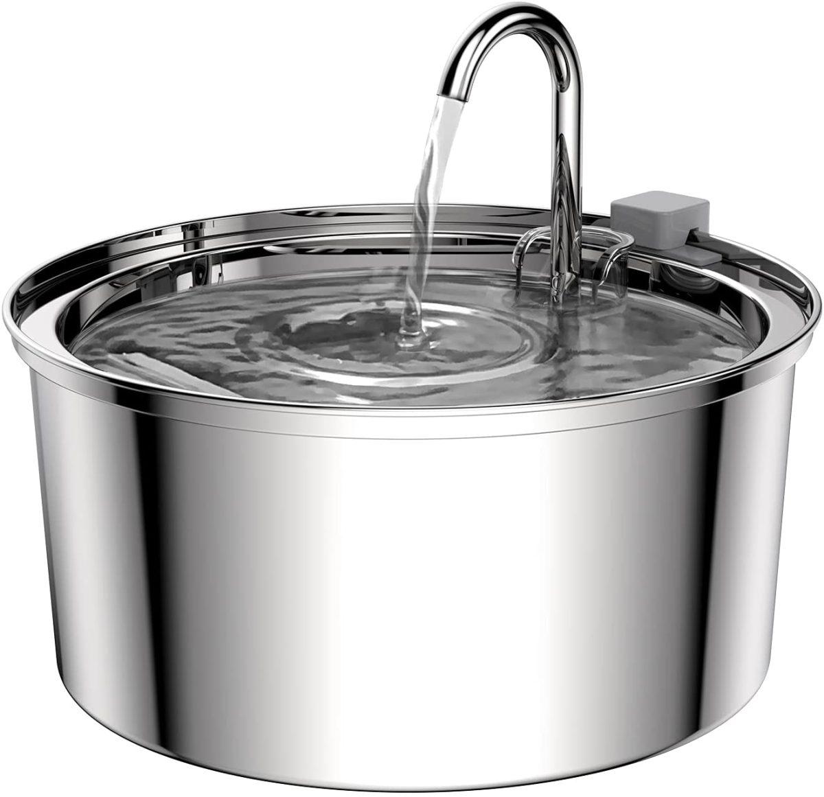 Stainless Steel Cat Drinking Fountain 2