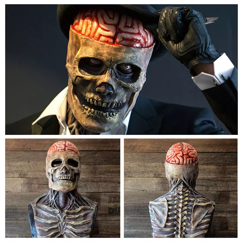 Full Head Skeleton Halloween Mask 2