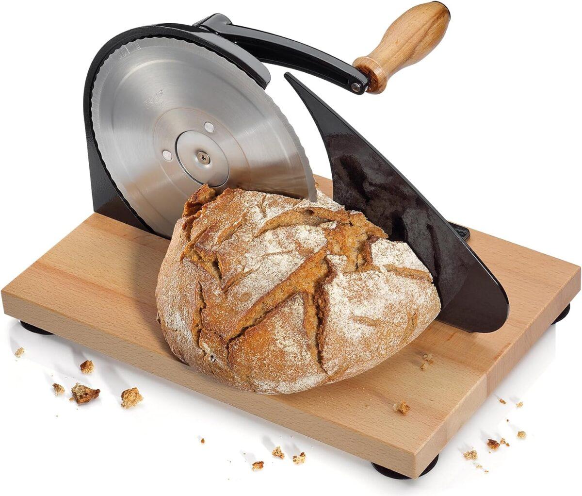 Hand crank bread slicer 2