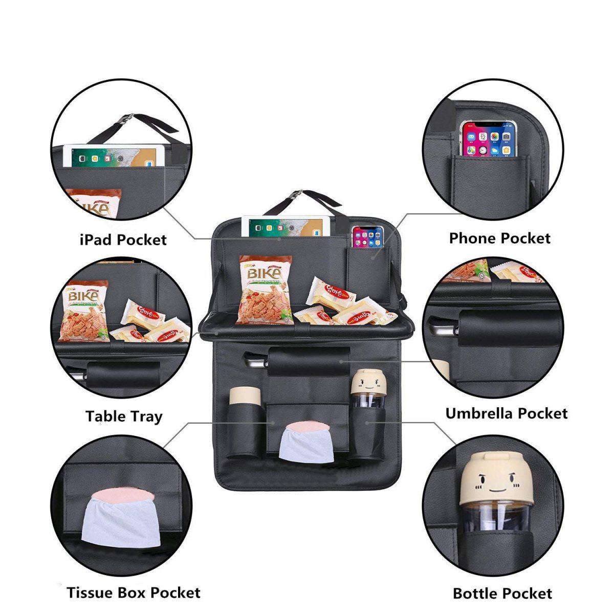 Car seat back organizer 2