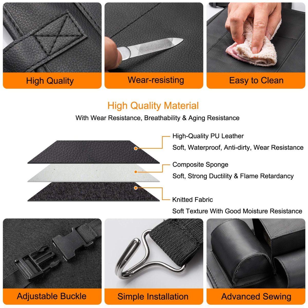 Car seat back organizer 3