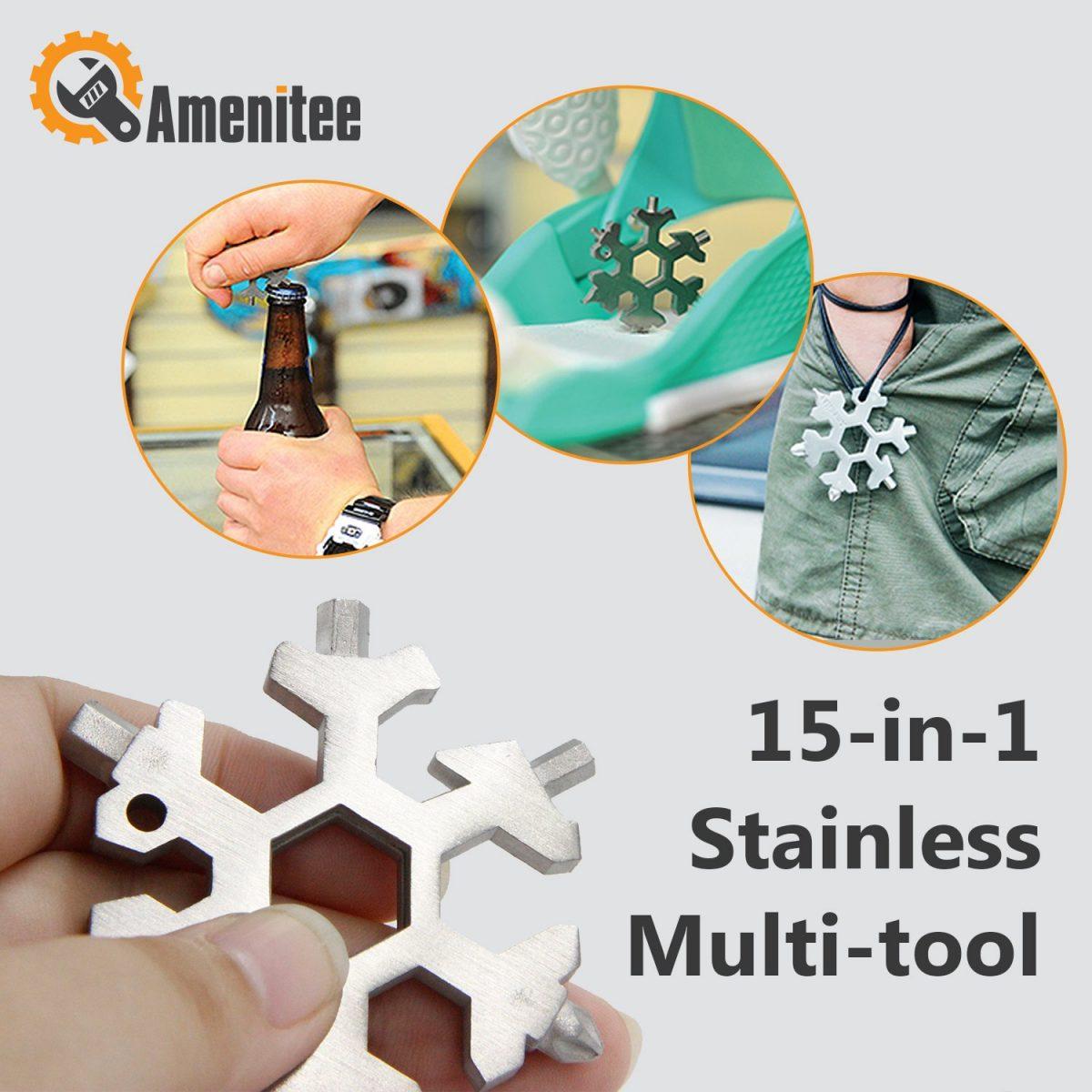 Amenitee 15-in-1 Stainless Multi-tool 9