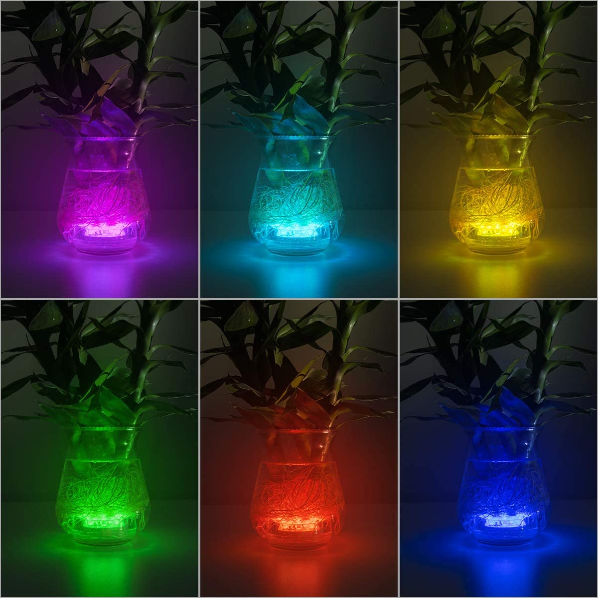 16 COLORS SUBMERSIBLE LED POOL LIGHTS 2pack 3