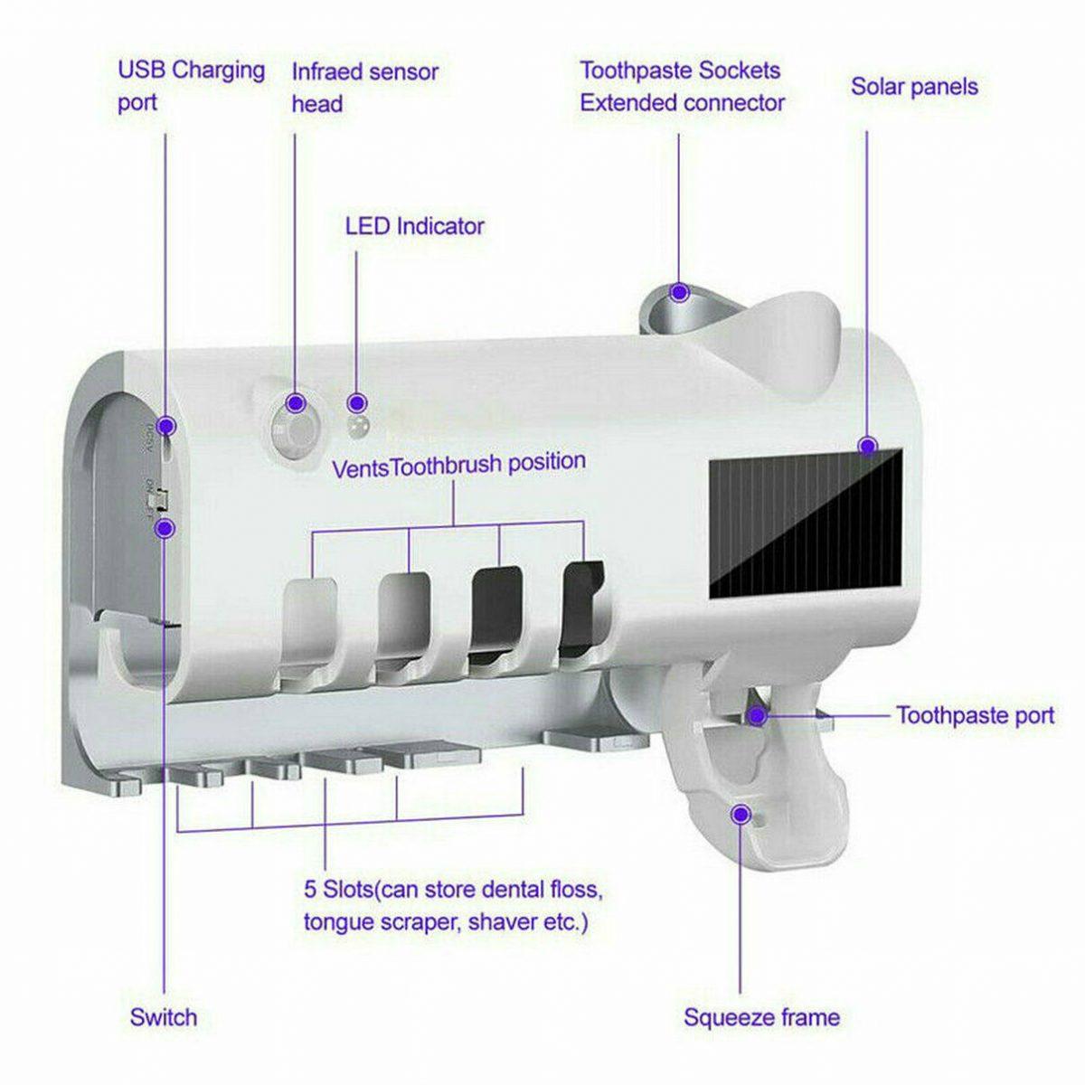 UV Sanitizer Toothbrush Holder 4