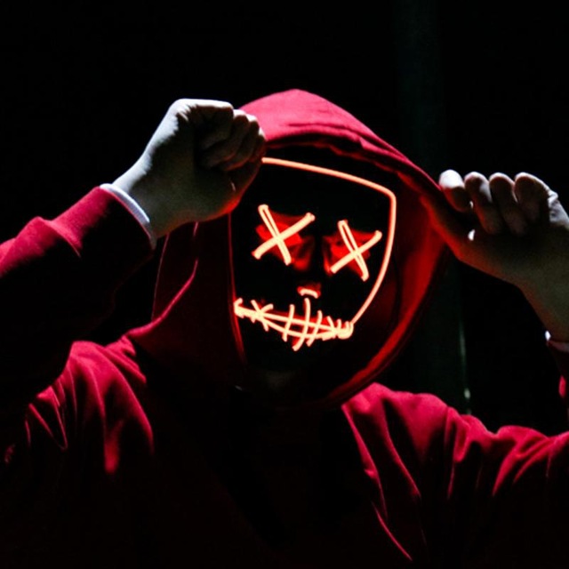 Halloween Party & Rave Glow Mask-