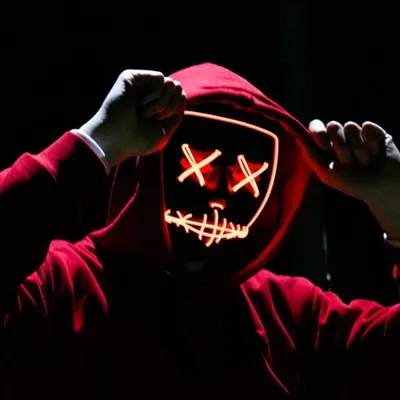 Halloween Party & Rave Glow Mask-