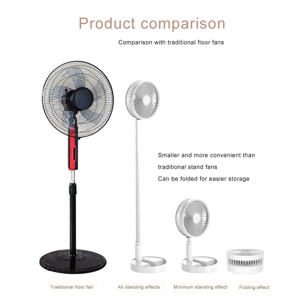 Telescopic Folding USB Charging Fan 2