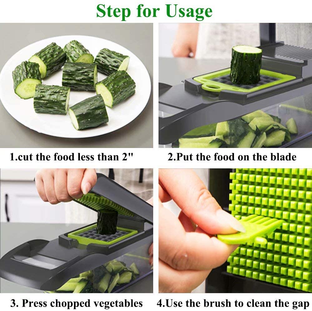 6 Dicing Blades Mandoline Slicer 3