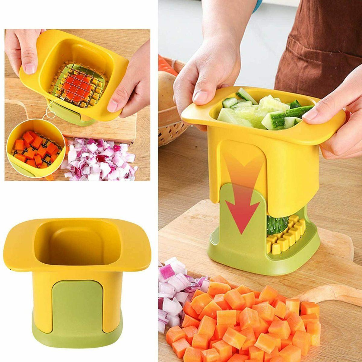 2-in-1 Vegetable Chopper Dicing & Slitting 2