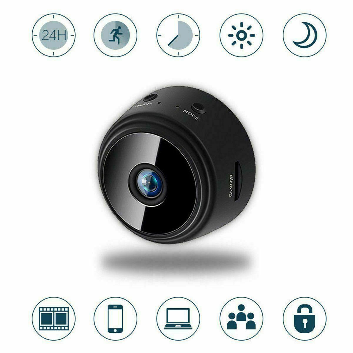 Mini IP Camera Wireless WiFi HD 1080P Hidden Home Security Cam Night Vision 4