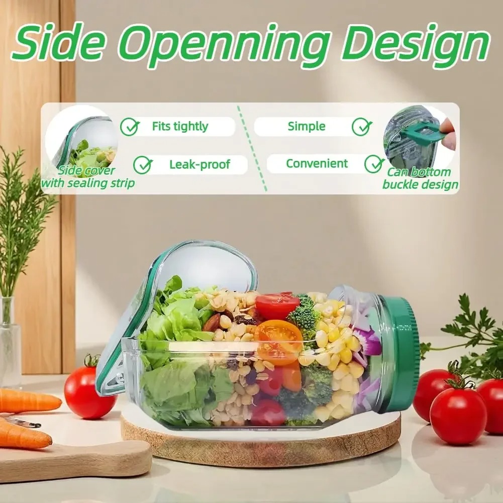 Side-Opening Salad Jar 2