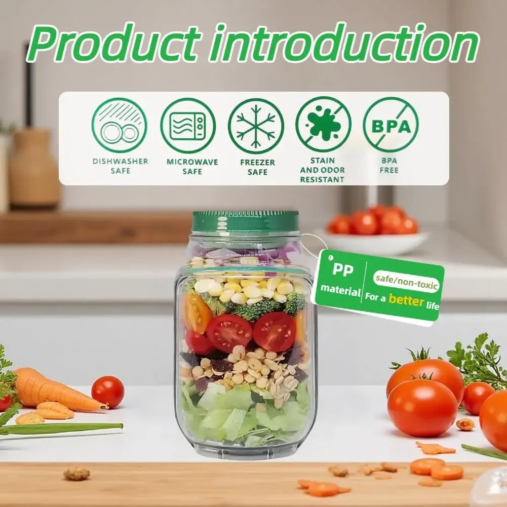 Side-Opening Salad Jar 5