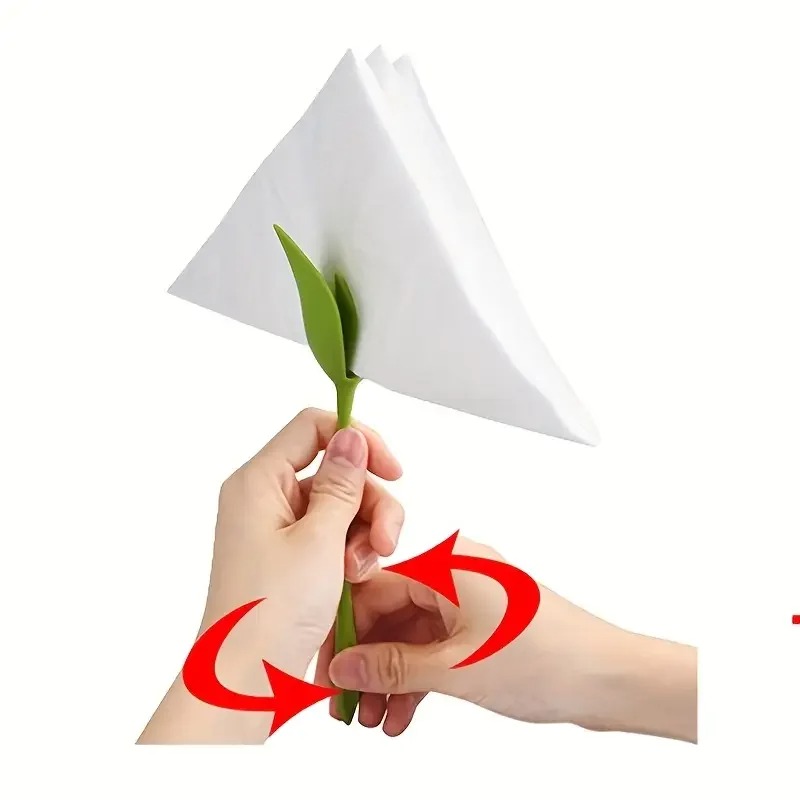 Creative Napkin Flower Holder -10PCS 3
