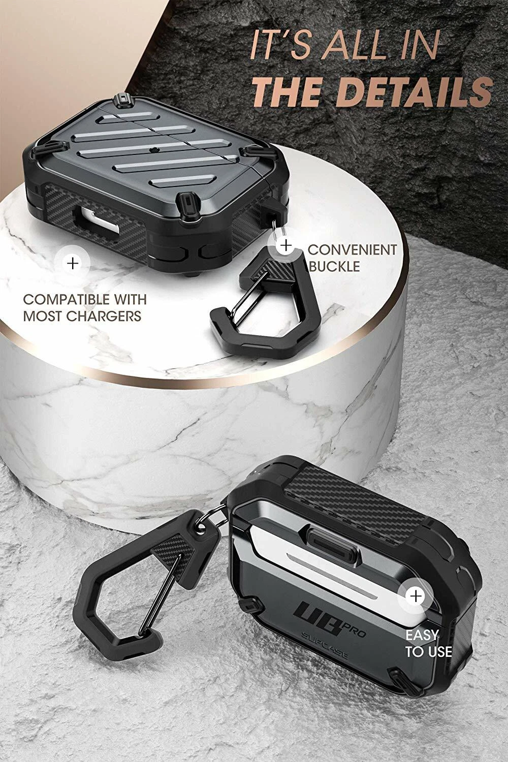 Rugged AirPods Pro Case with Carabiner 5