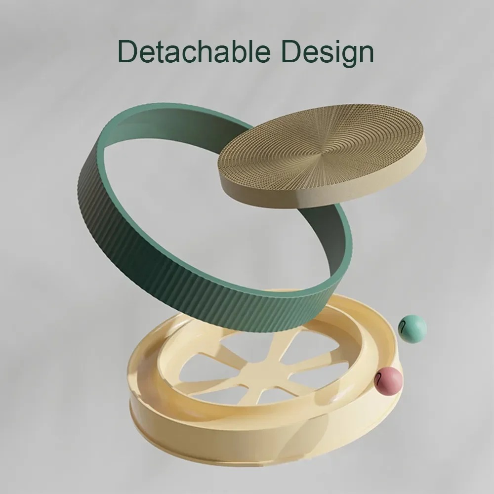 Cat Scratcher Toy Rolling Ball Tracks 6