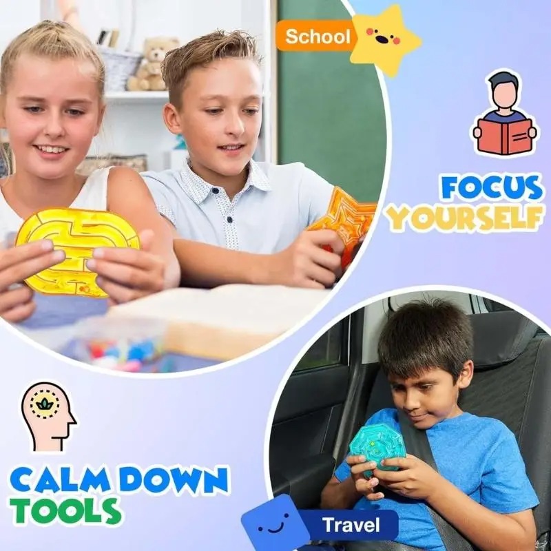 Gel-Filled Maze-Pack of 8PCS 4