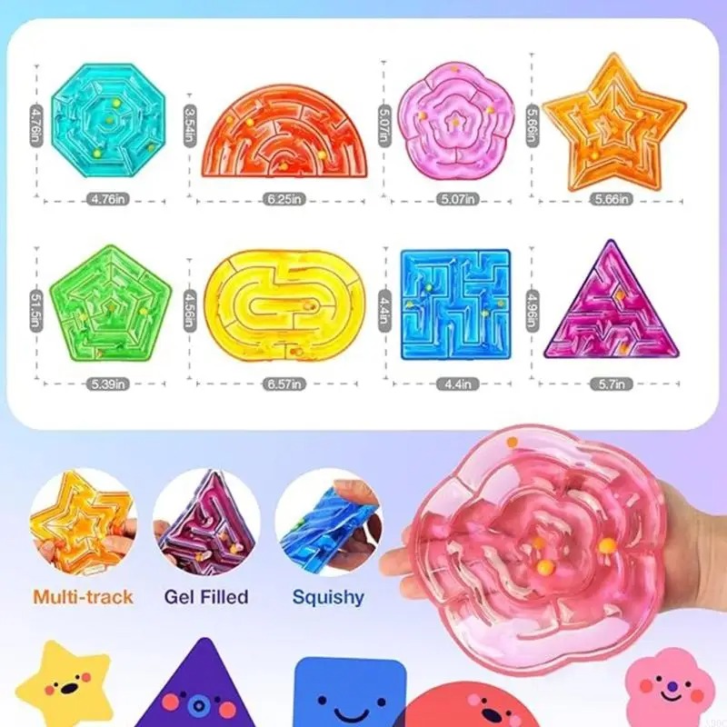 Gel-Filled Maze-Pack of 8PCS 7