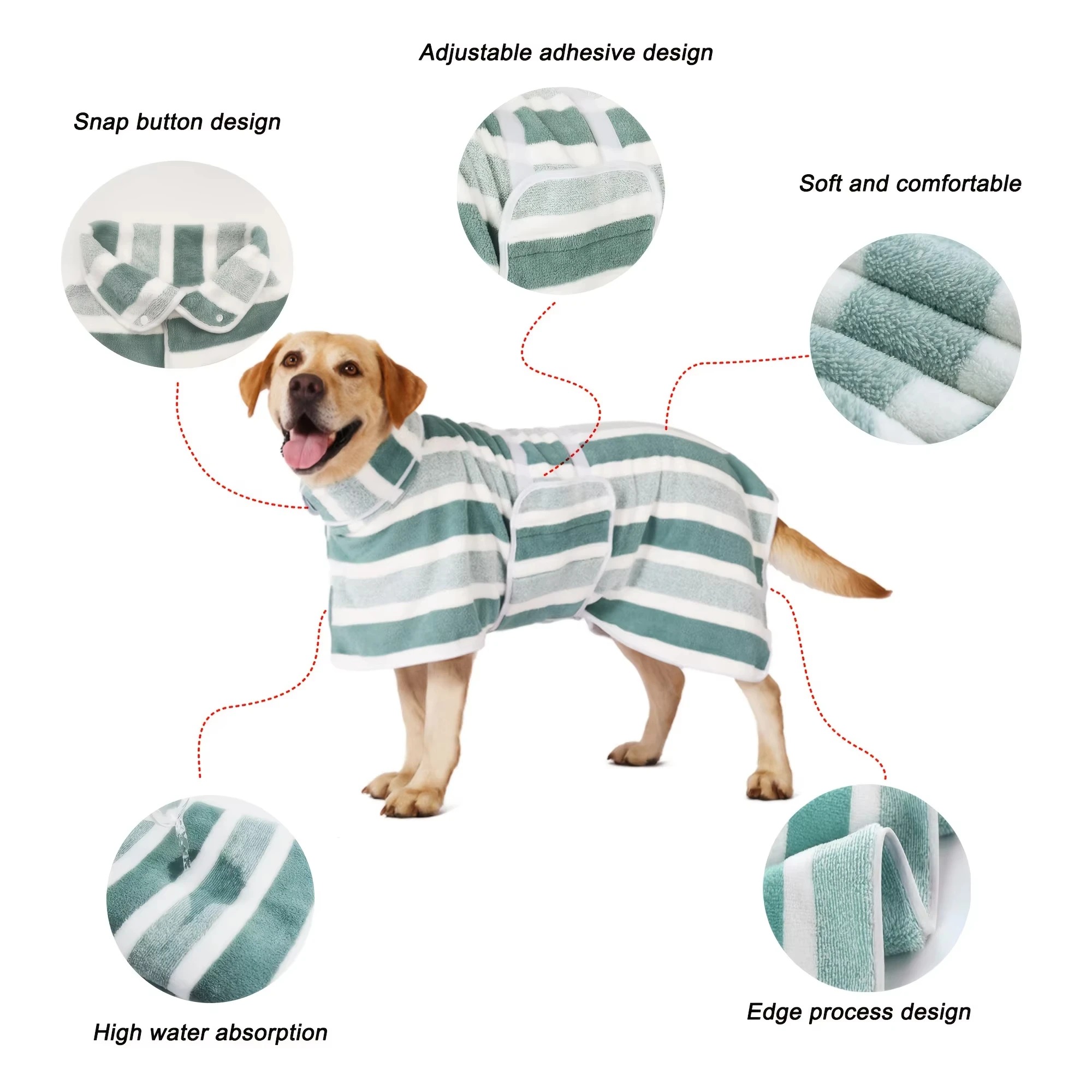 CozyWrap Pet Towel Robe 3