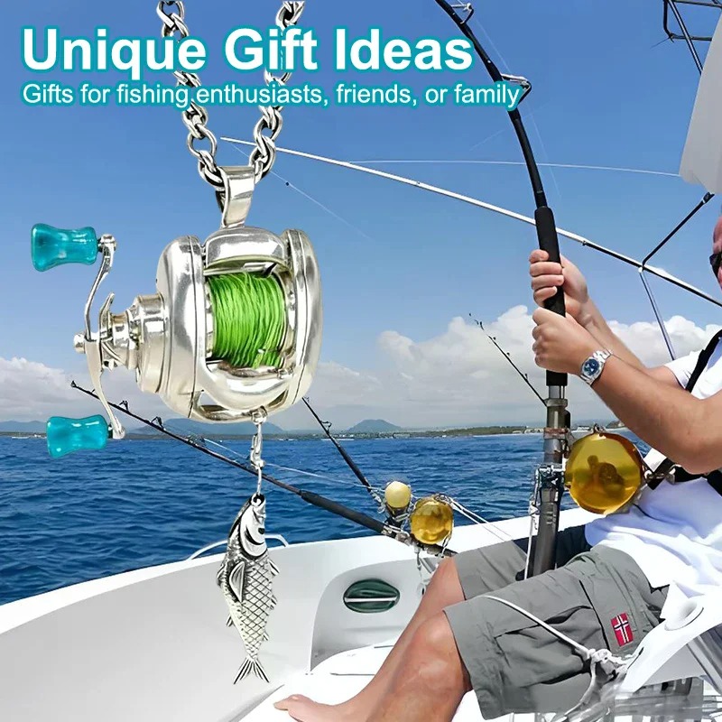 Angler’s Catch Fishing Reel Pendant 4