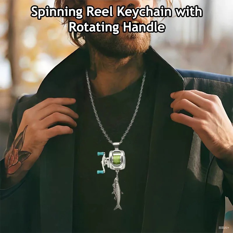 Angler’s Catch Fishing Reel Pendant 5
