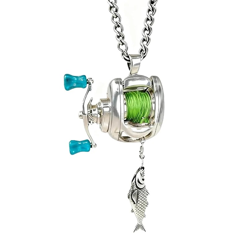 Angler’s Catch Fishing Reel Pendant 6
