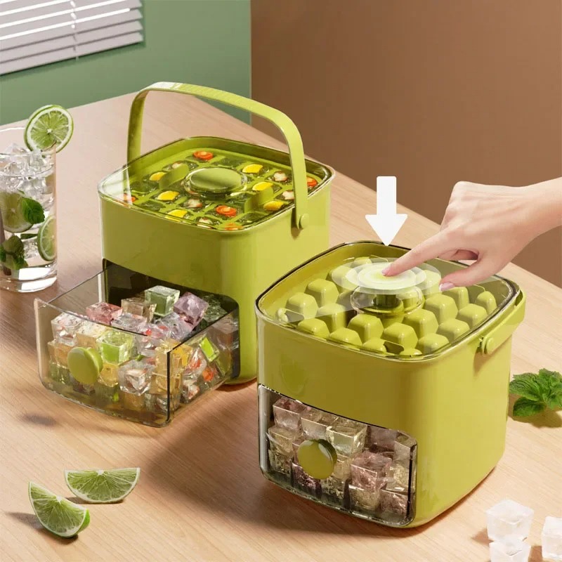 Portable Ice Bucket & Ice Cube Storage Container 2
