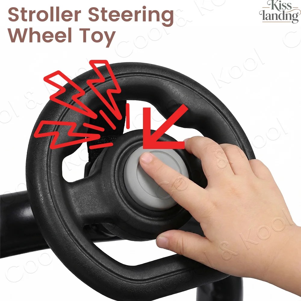 Drive & Delight Stroller Steering Wheel Toy 2