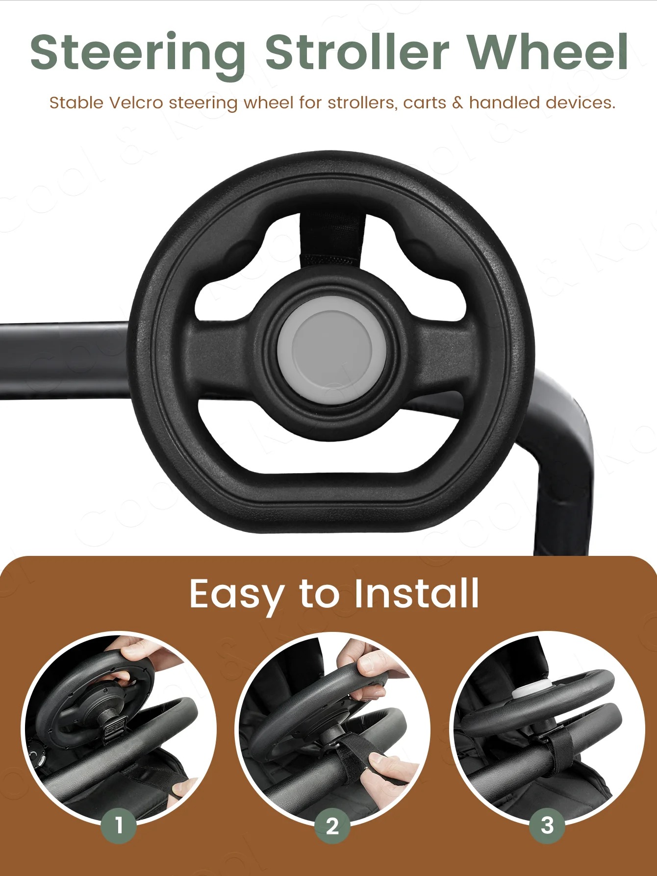 Drive & Delight Stroller Steering Wheel Toy 4