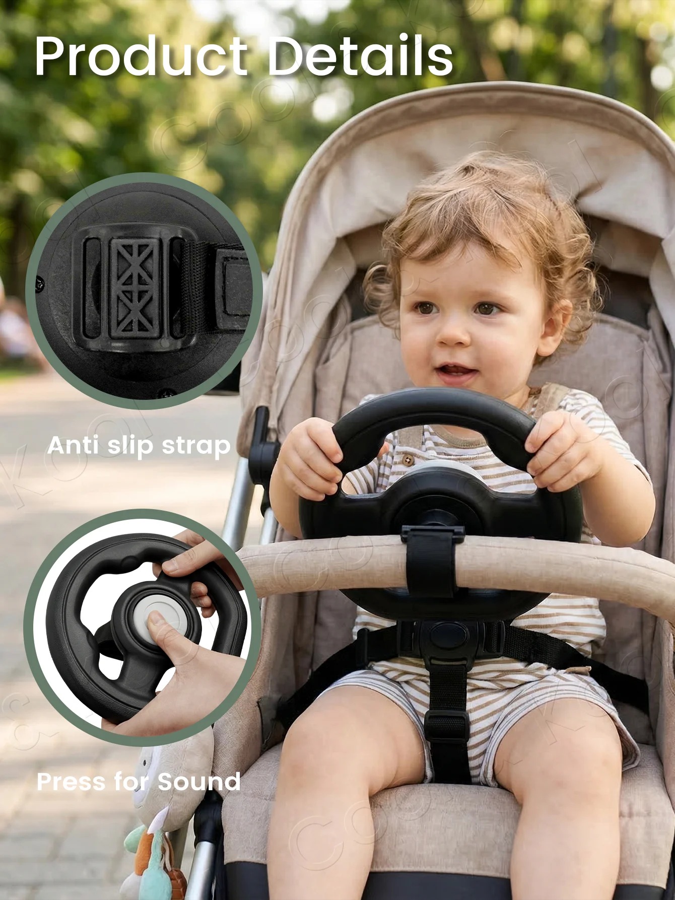 Drive & Delight Stroller Steering Wheel Toy 6