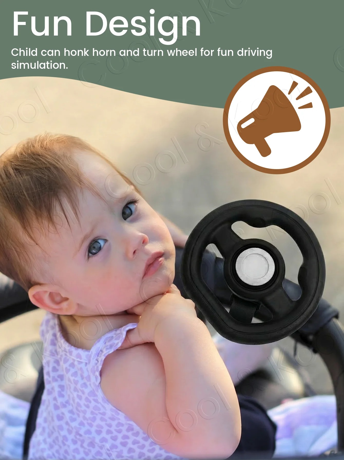 Drive & Delight Stroller Steering Wheel Toy 8