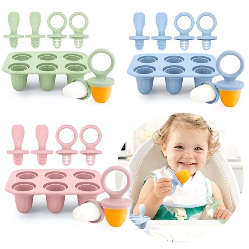 ChillBite Silicone Baby Popsicle Molds 8
