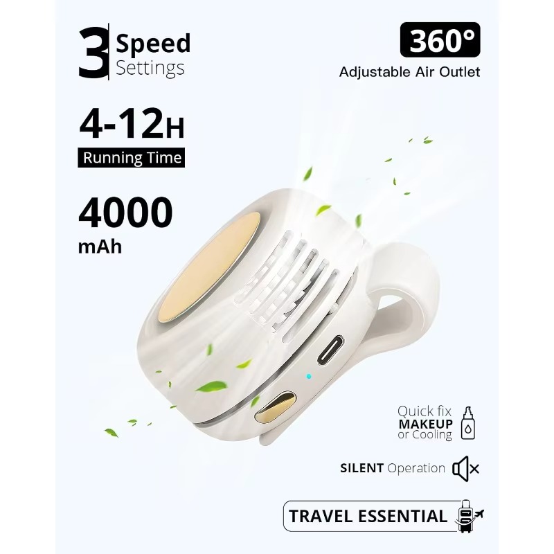 Portable Clip-On Bladeless Fan 5