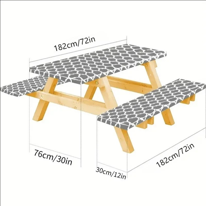 Waterproof Picnic Table Cover Set 6